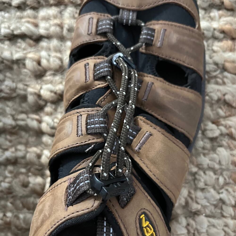 KEEN Newport Leather Sandals Mens 10 Brown Waterproof Hiking Water Shoes - Picture 11 of 15